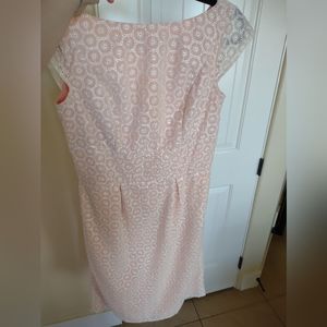 Peach Dress With Lace